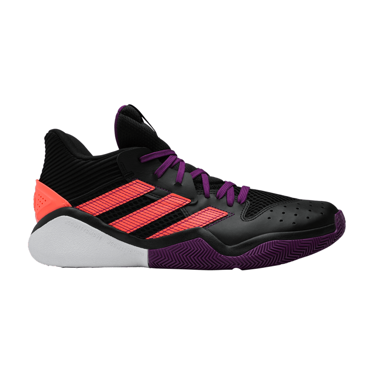 adidas Harden Stepback Black Purple Coral