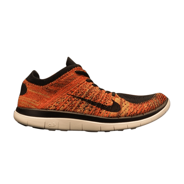 Nike Free Flyknit 4.0 Black Volt Bright Crimson