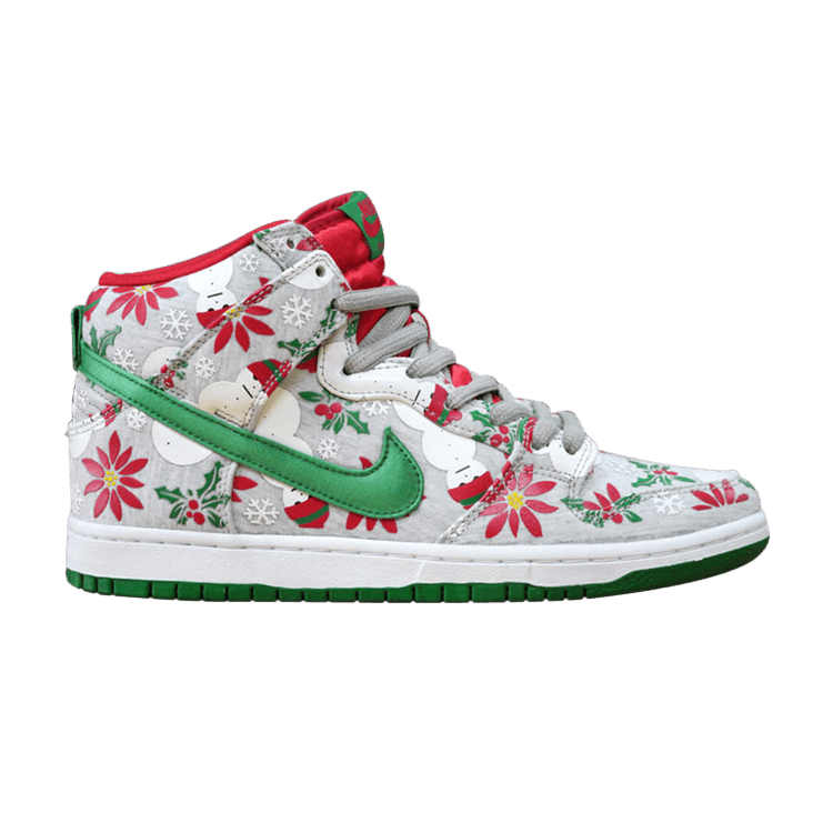 Nike SB Dunk High Concepts Ugly Christmas Sweater Grey