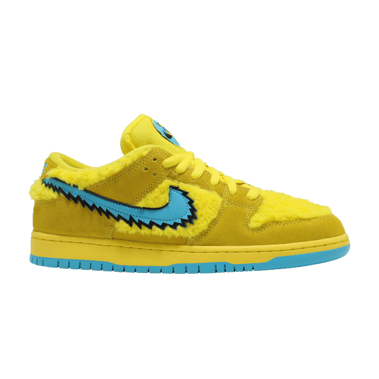 Nike SB Dunk Low Grateful Dead Bears Opti Yellow - Side Kicks