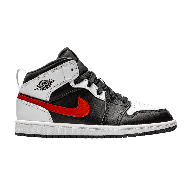 Jordan 1 Mid White Black Chile Red (PS)