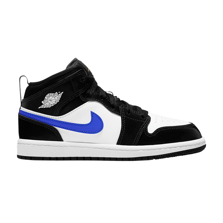 Jordan 1 Mid Black Racer Blue White (PS)