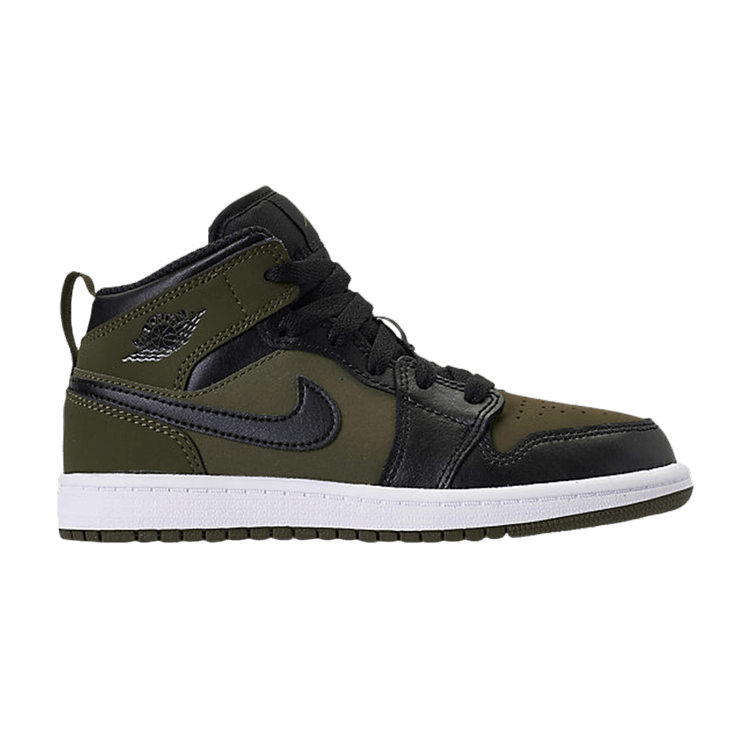 Jordan 1 Mid Olive Canvas (PS)