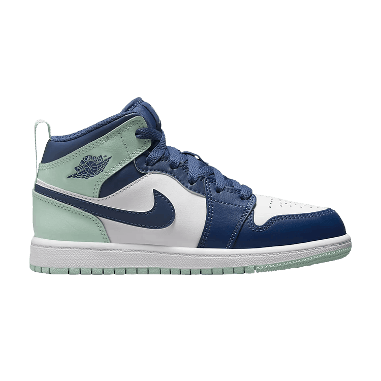 Jordan 1 Mid Mystic Navy Mint Foam (PS) - Side Kicks