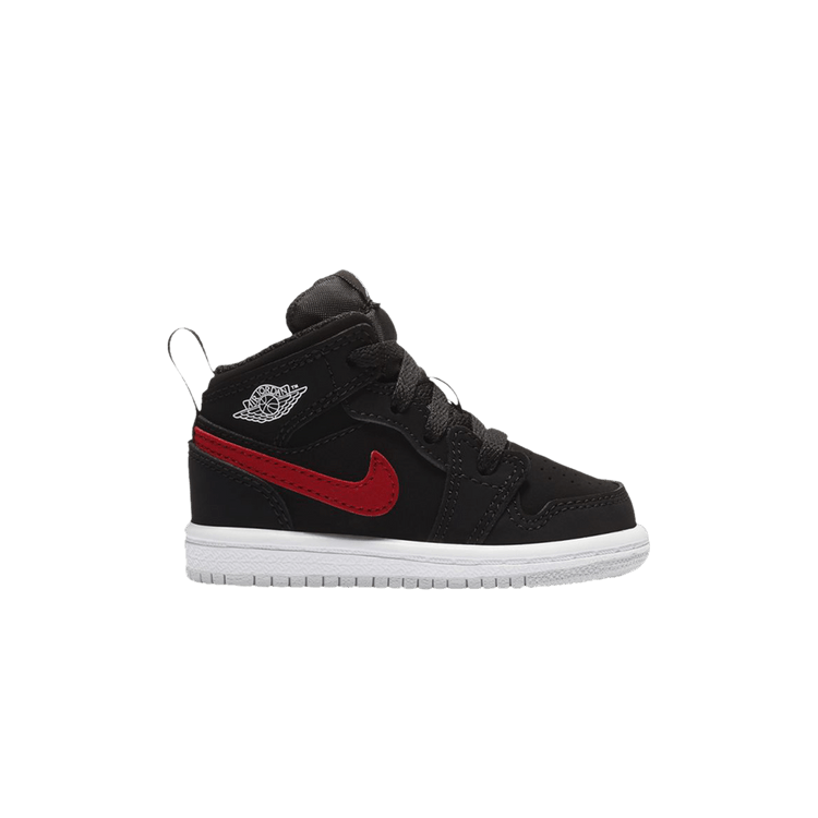 Jordan 1 Mid Multi-Color Swoosh Black (TD)