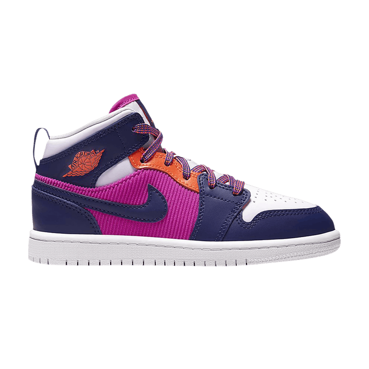 Jordan 1 Mid Fire Pink Barely Grape (PS)