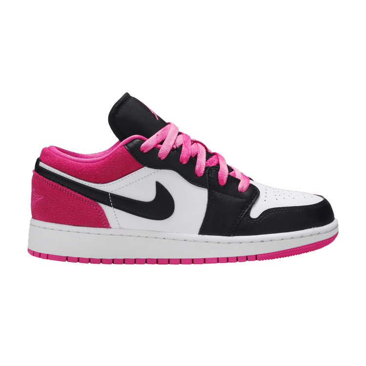 Jordan 1 Low Black Active Fuchsia (GS)