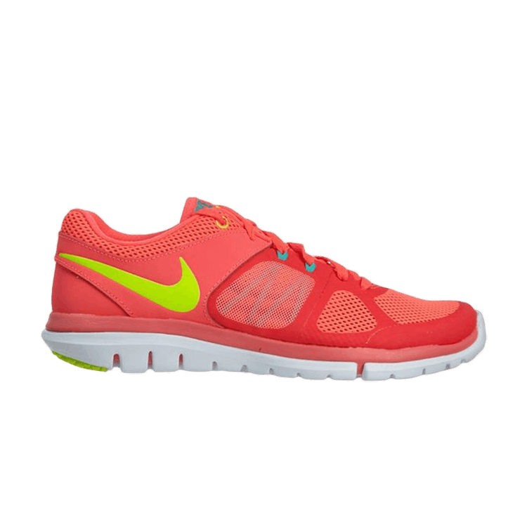 Nike Flex 2014 Rn Hyper Punch Volt-Actn Red-Hyper Jd (Women's)