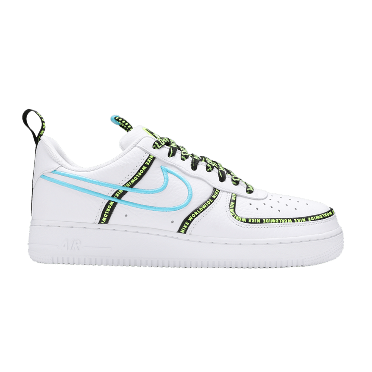 Nike Air Force 1 Low Worldwide White Blue Fury Volt