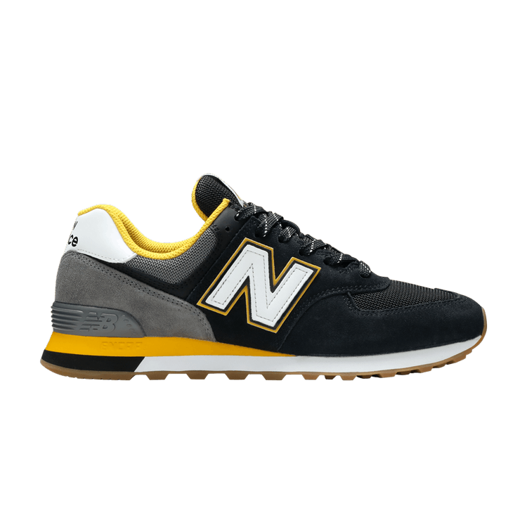 New Balance 574 Black Team Gold