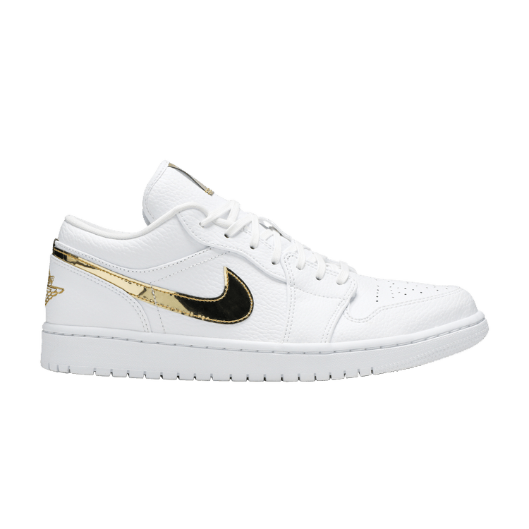 Jordan 1 Low White Metallic Gold (Women's)