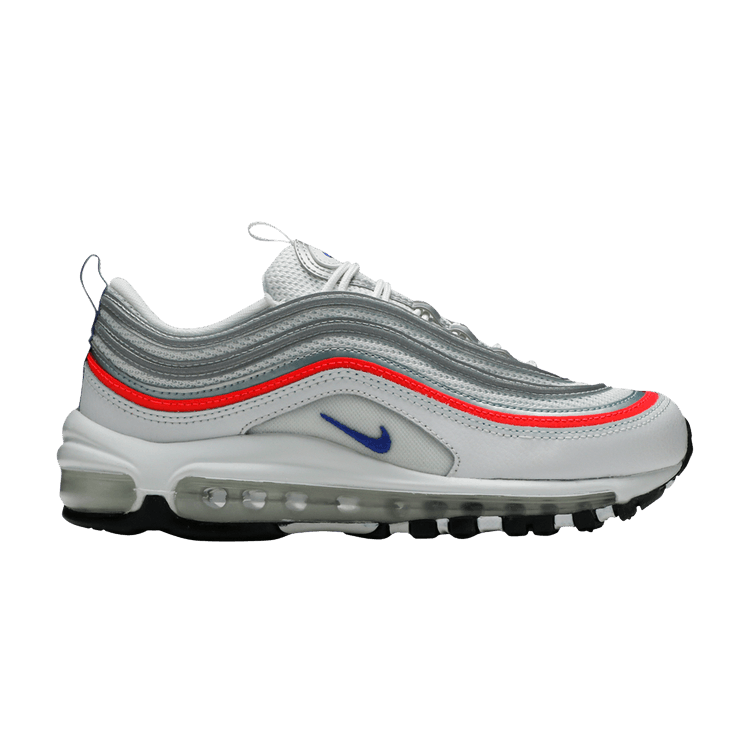 Nike Air Max 97 Metallic Silver Flash Crimson Racer Blue (Women's)