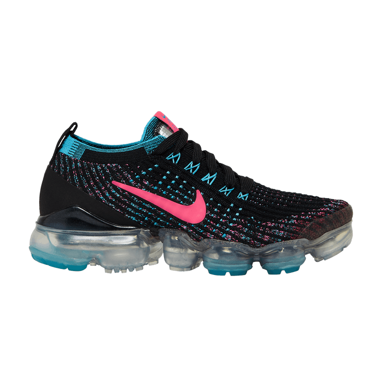 Nike Air VaporMax Flyknit 3 Black Baltic Blue Hyper Pink (Women's)