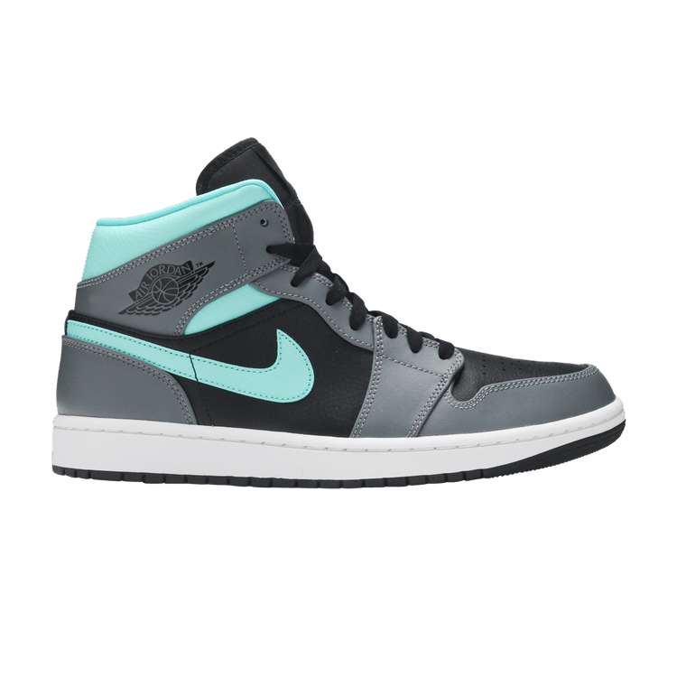 Jordan 1 Mid Grey Aqua