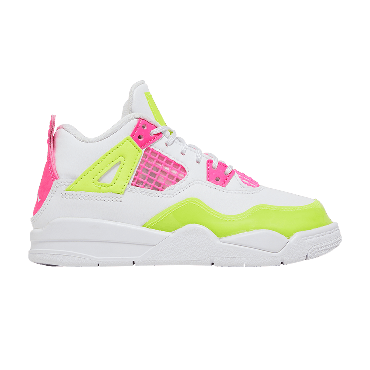 Jordan 4 Retro White Lemon Pink (PS)