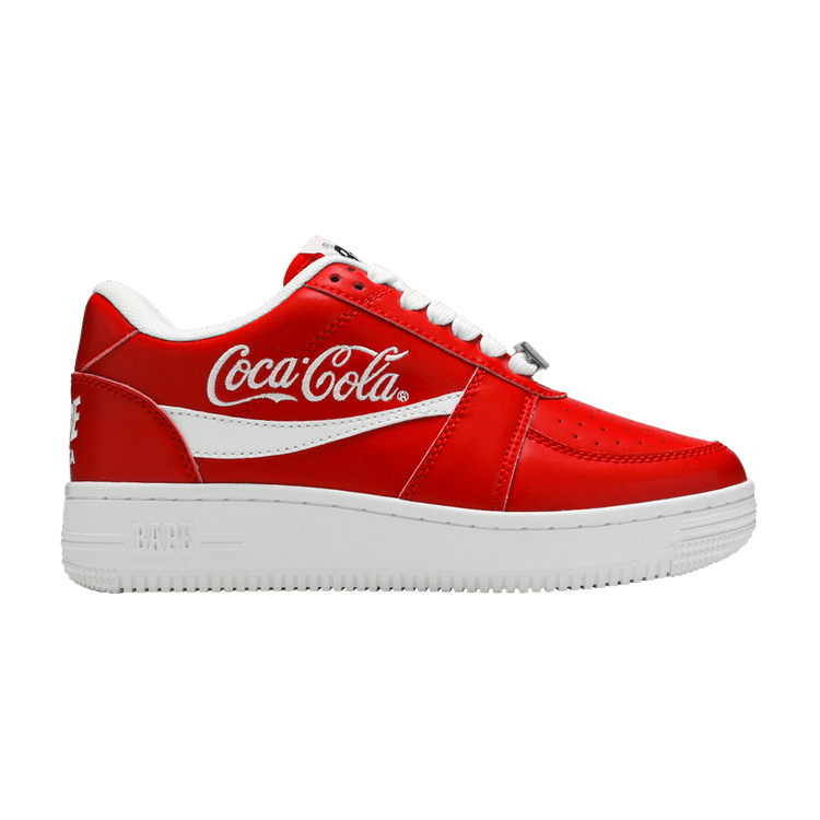 A Bathing Ape Bape Sta Low Coca-Cola Red