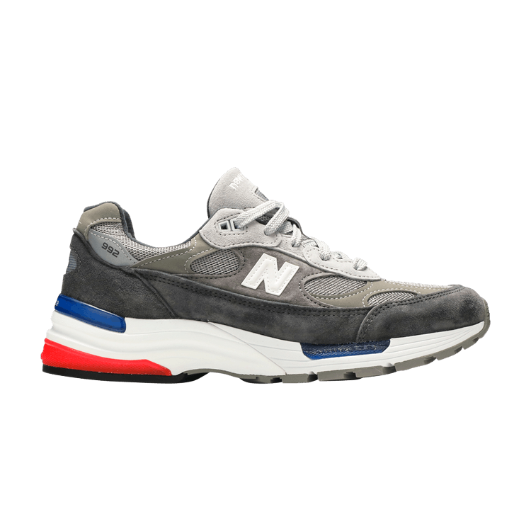 New Balance 992 Grey Blue Red