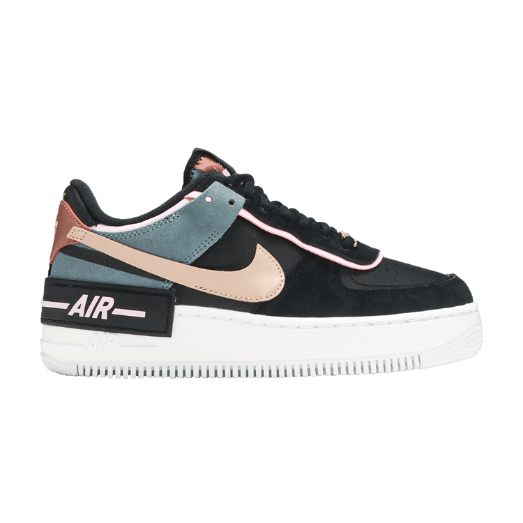 Nike Air Force 1 Low Shadow Black Light Arctic Pink Claystone Red (Women's)