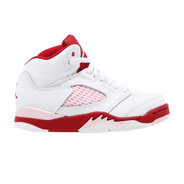 Jordan 5 Retro White Pink Red (PS)