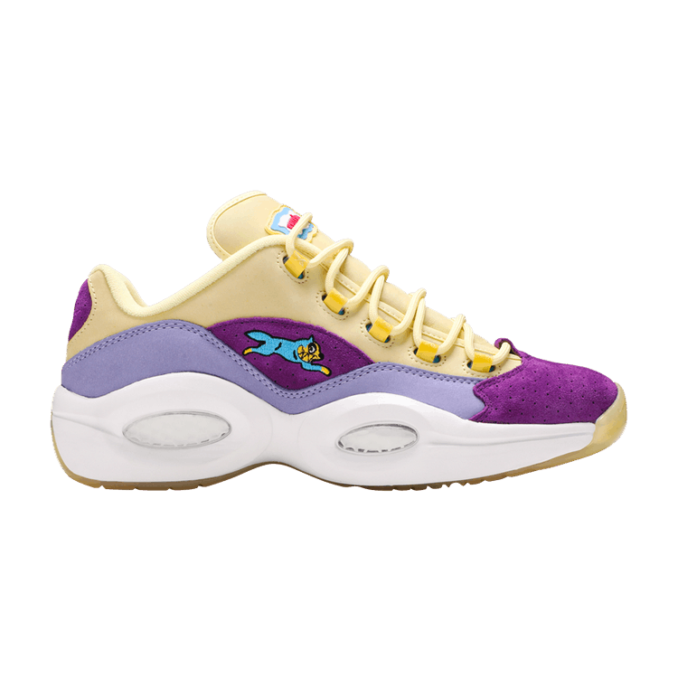Reebok Question Low BBC Ice Cream Running Dog Yellow Purple