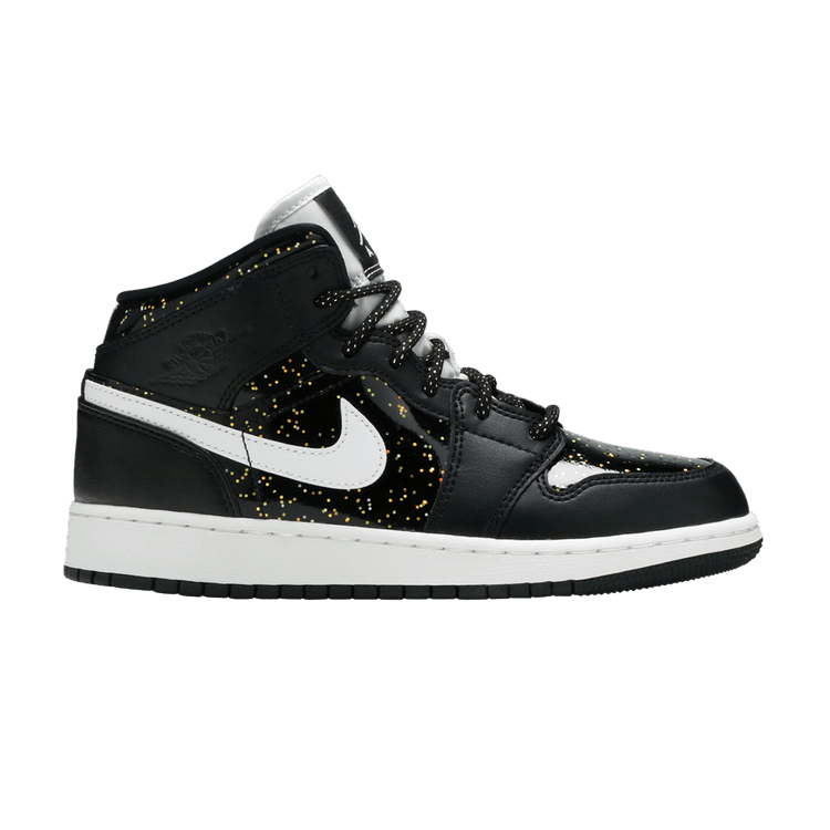 Jordan 1 Mid Black Speckle (GS)