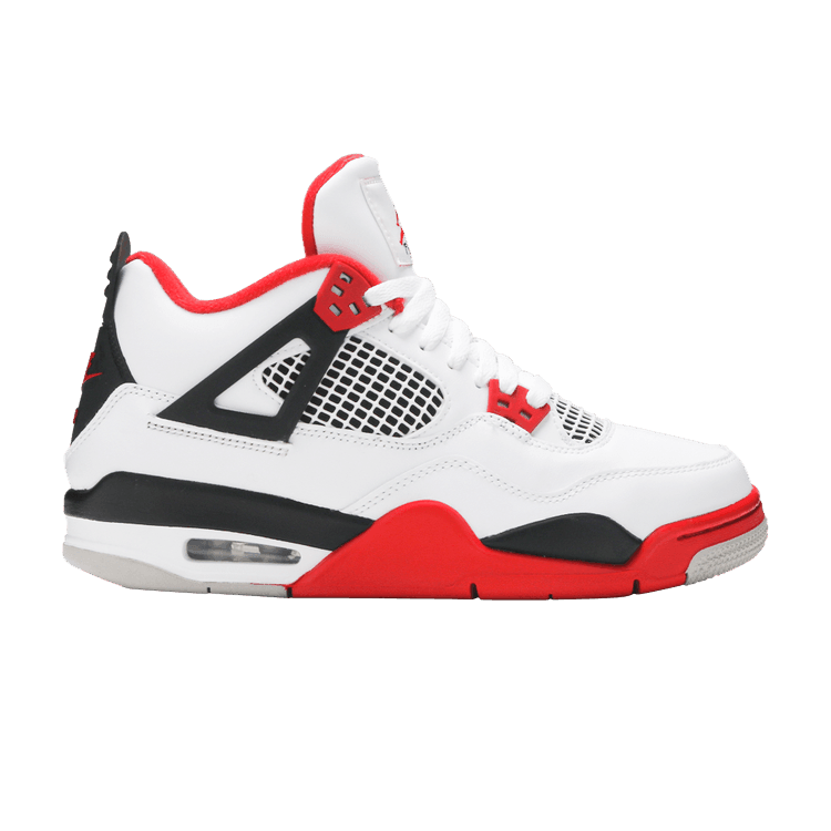 Jordan 4 Retro Fire Red (2020) (GS) - Side Kicks