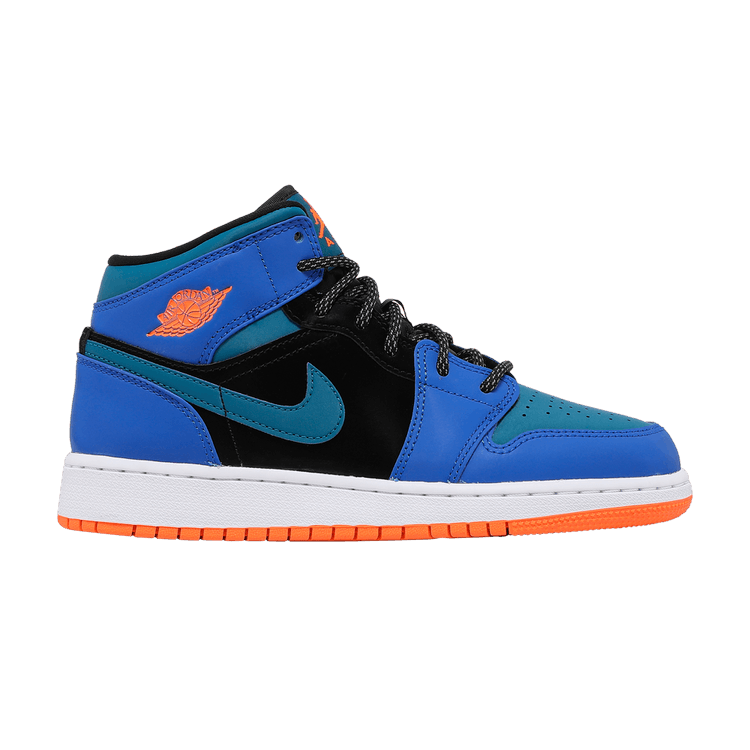 Jordan 1 Mid Racer Blue Green Abyss (GS)