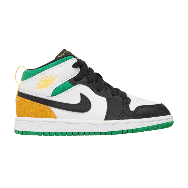 Jordan 1 Mid SE White Laser Orange Lucky Green (PS)