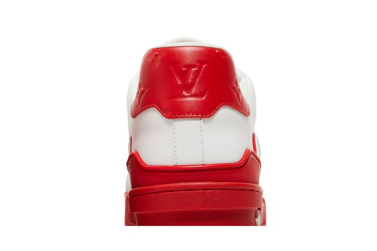 Louis Vuitton Trainer White Red Signature