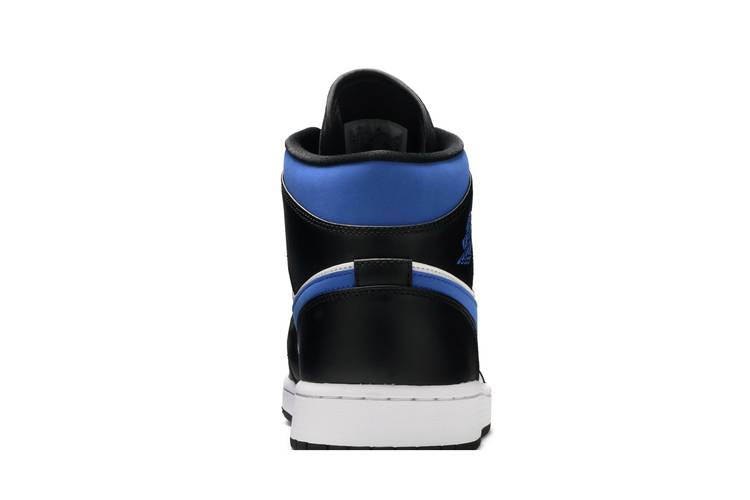 Jordan 1 Mid White Black Racer Blue