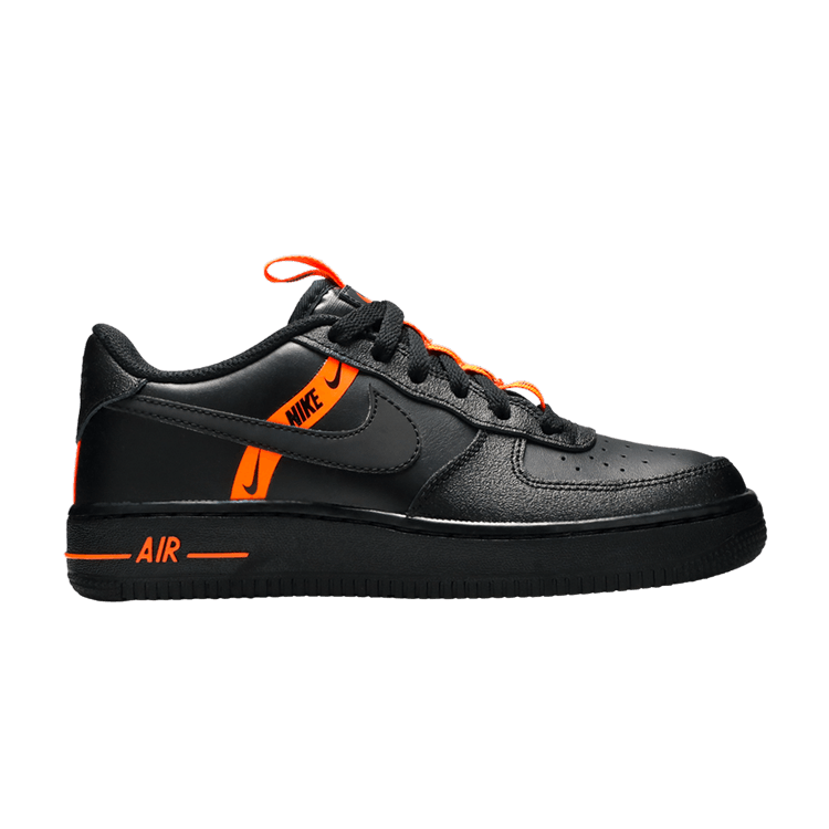 Nike Air Force 1 Low LV8 KSA Worldwide Pack Black Total Orange (GS)