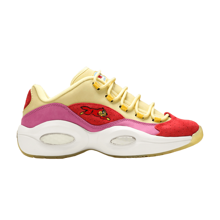 Reebok Question Low BBC Ice Cream Running Dog Yellow Red