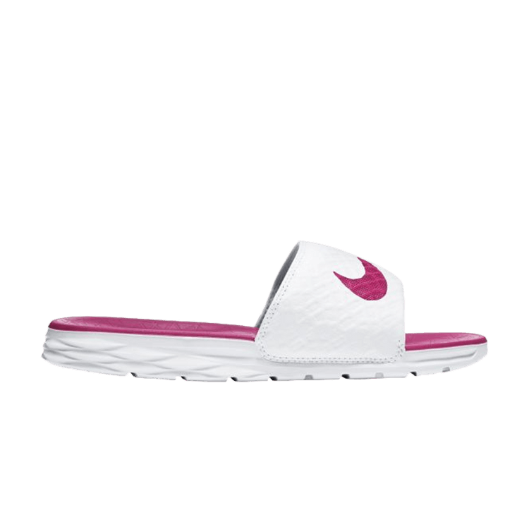 Nike Benassi Solarsoft Slide 2 White Fireberry (Women's)