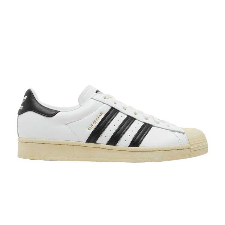 adidas Superstar White Black Aged Sole