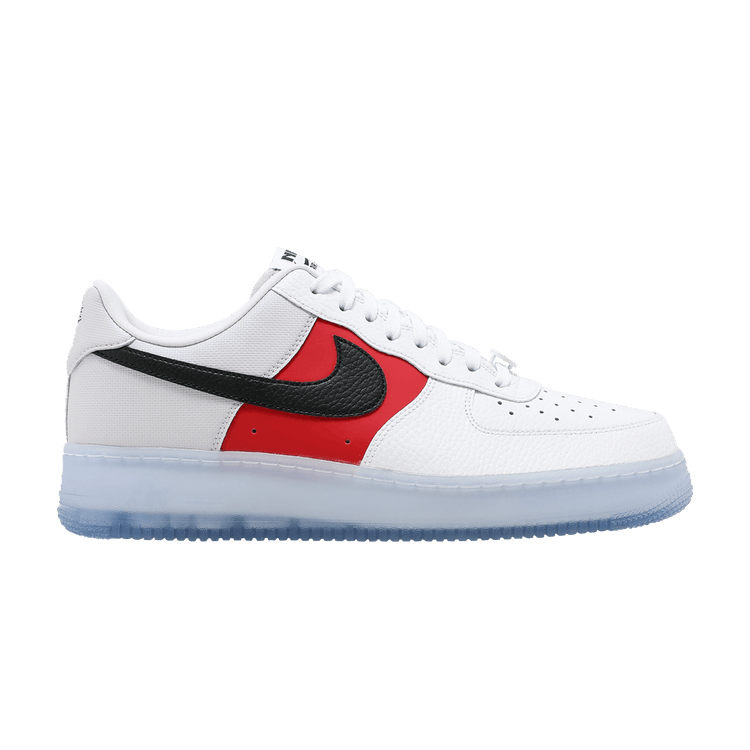 Nike Air Force 1 Low White Red Black (Icy Soles)