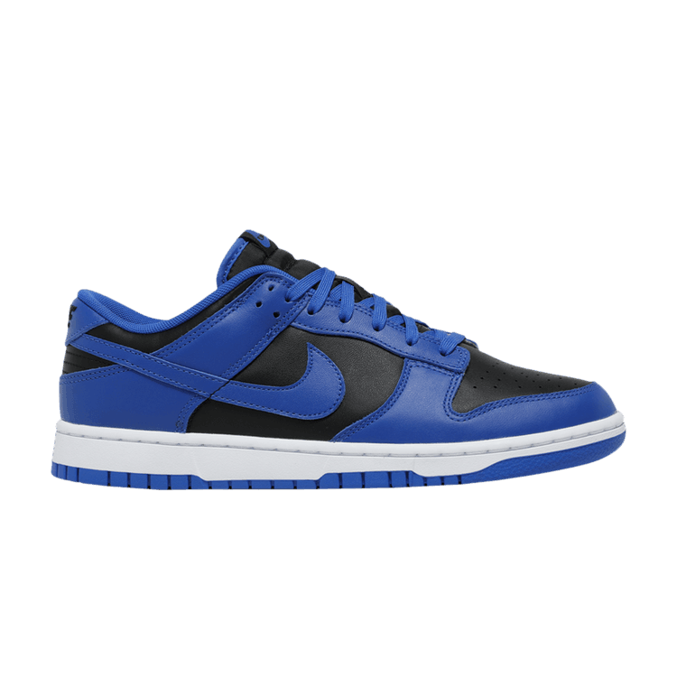 Nike Dunk Low Retro Black Hyper Cobalt (2021) - Side Kicks