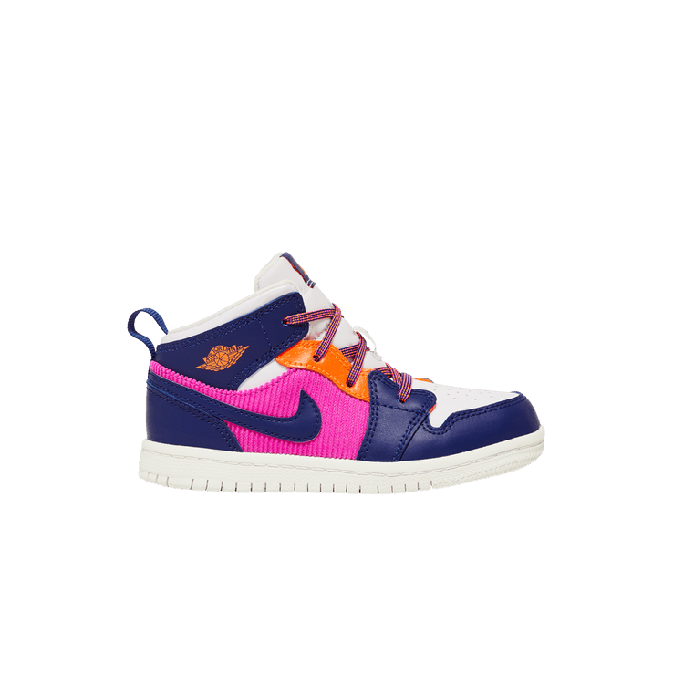 Jordan 1 Mid Fire Pink Barely Grape (TD)