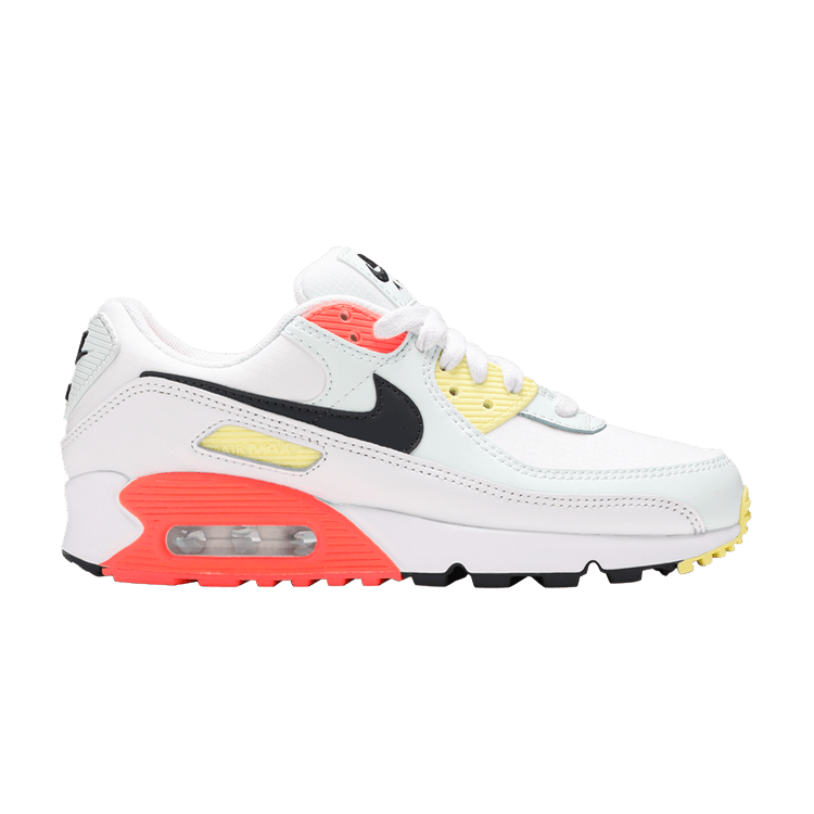 Nike Air Max 90 White Barely Green Bright Mango (Women's)