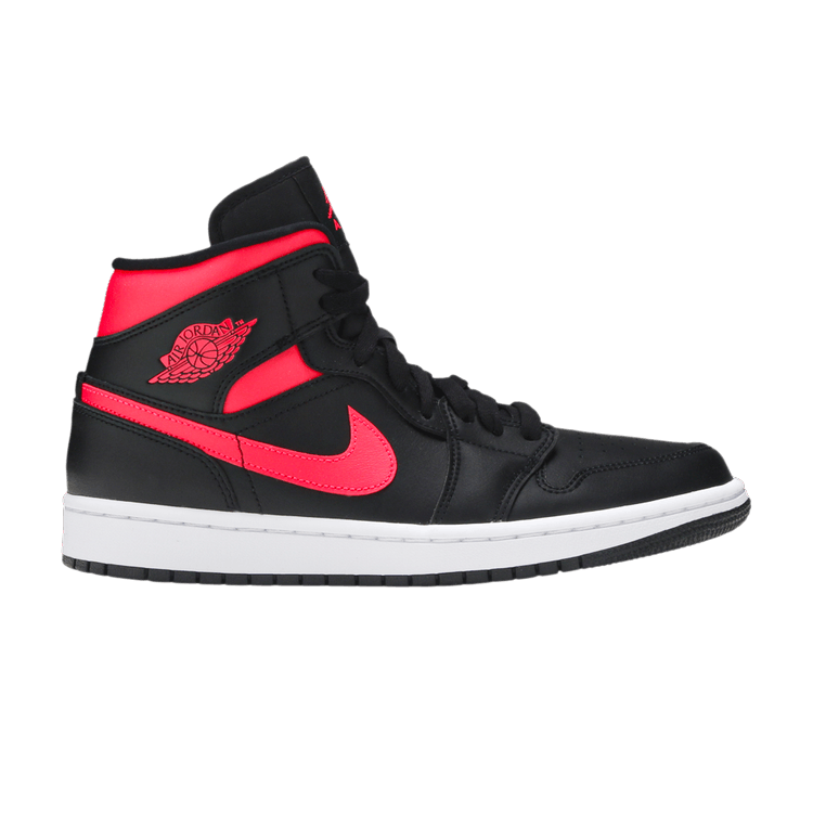 Jordan 1 Mid Black Siren Red (Women's)