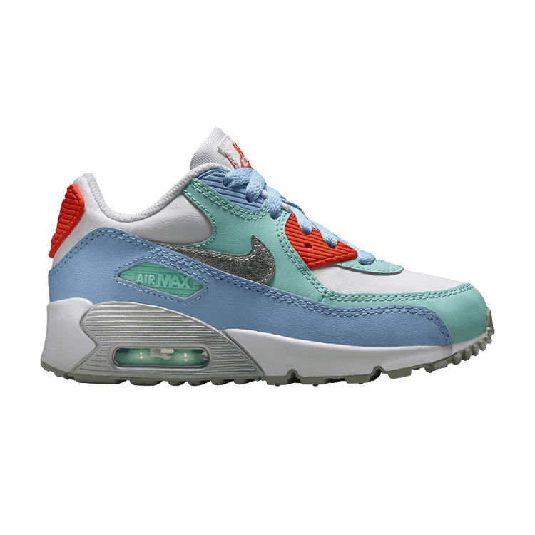 Nike Air Max 90 White Metallic Silver Lakeside (PS)