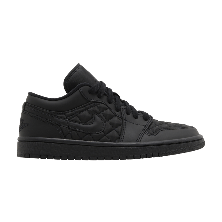 Jordan 1 Low Triple Black Quilted (Women's)