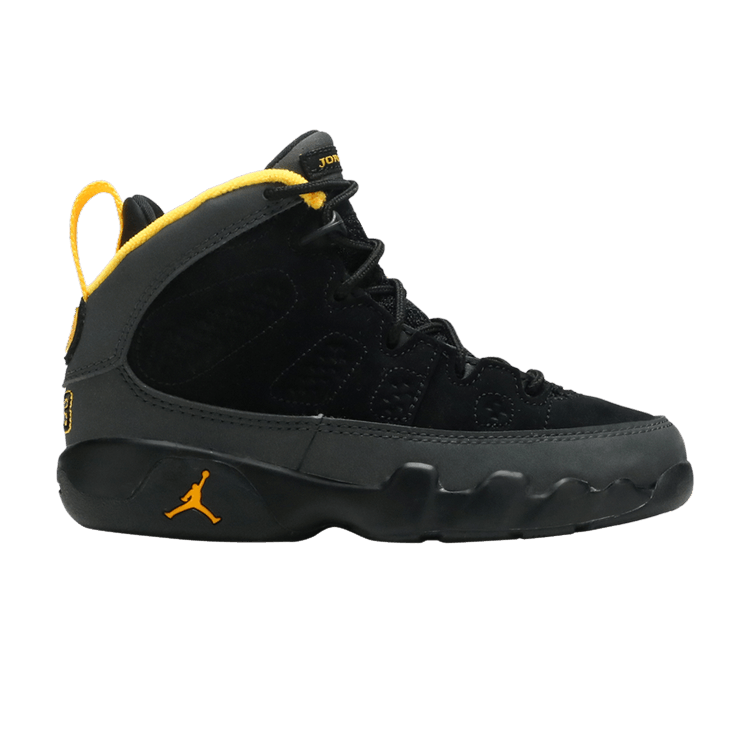 Jordan 9 Retro Dark Charcoal University Gold (PS)