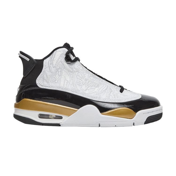 Jordan Dub Zero Black Metallic Gold White (GS)