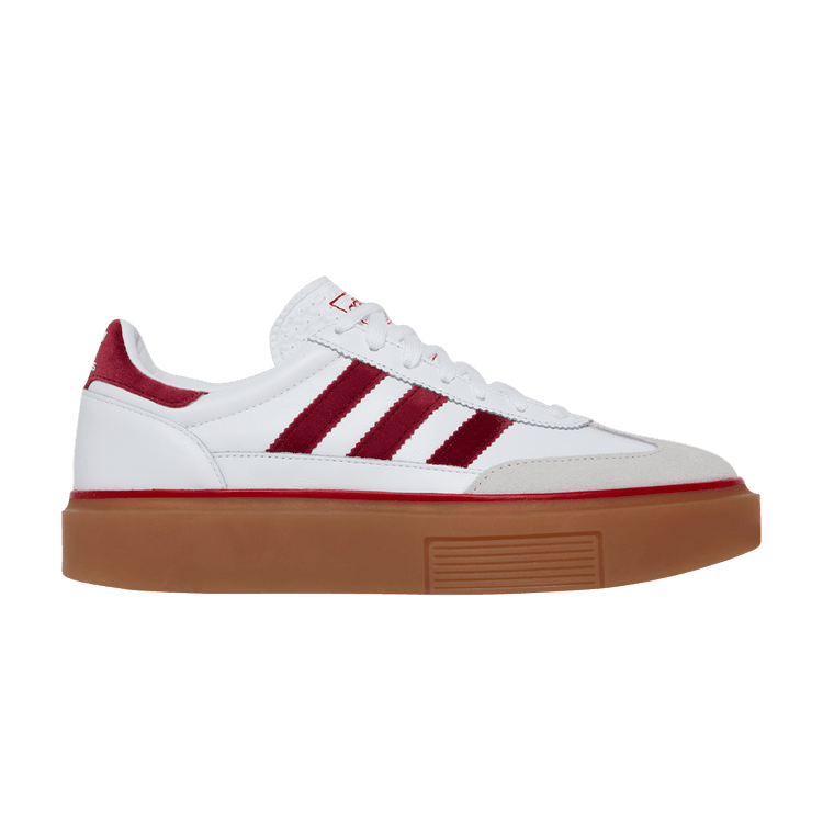 adidas Super Sleek 72 White Burgundy Gum (Women's)