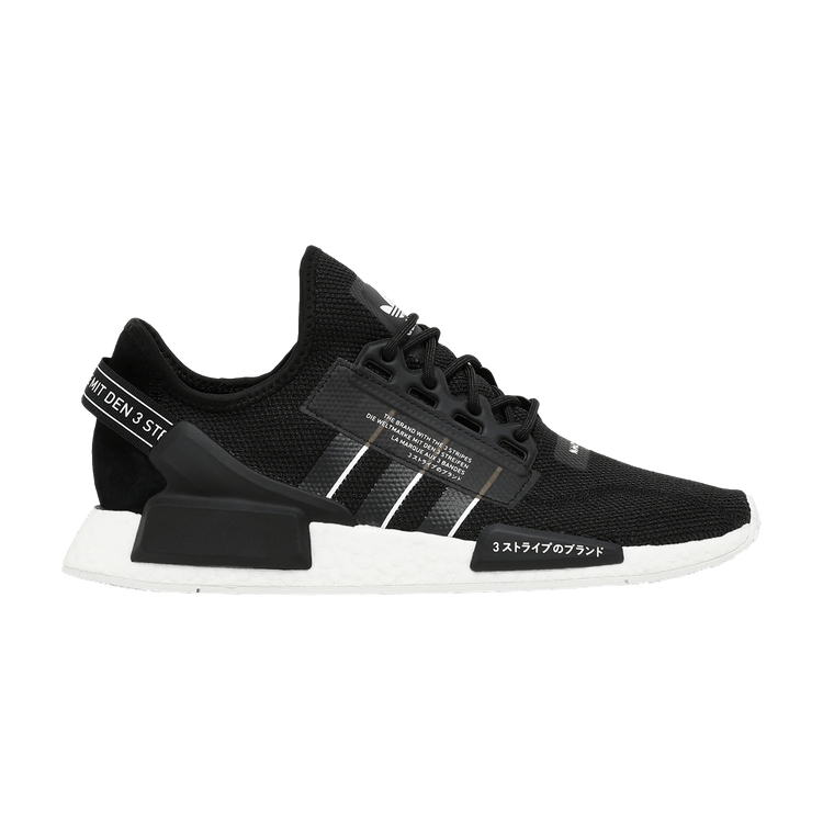 adidas NMD R1 V2 Black White The Brand with the 3-Stripes