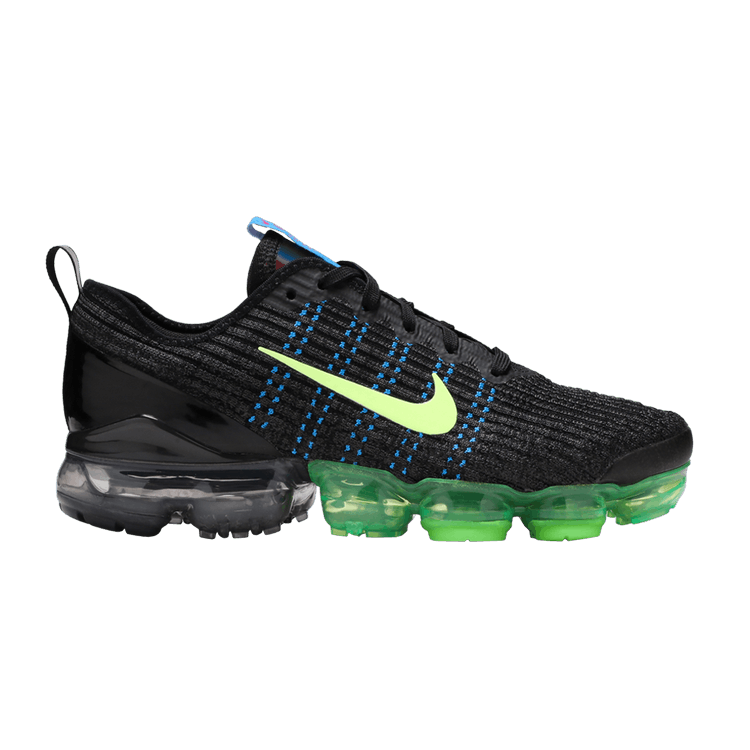 Nike Air VaporMax Flyknit 3 Black Blue Volt (GS)