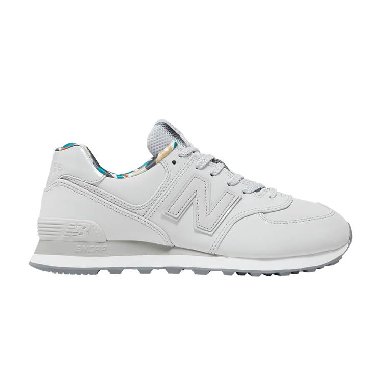 New Balance 574 Light Aluminum White