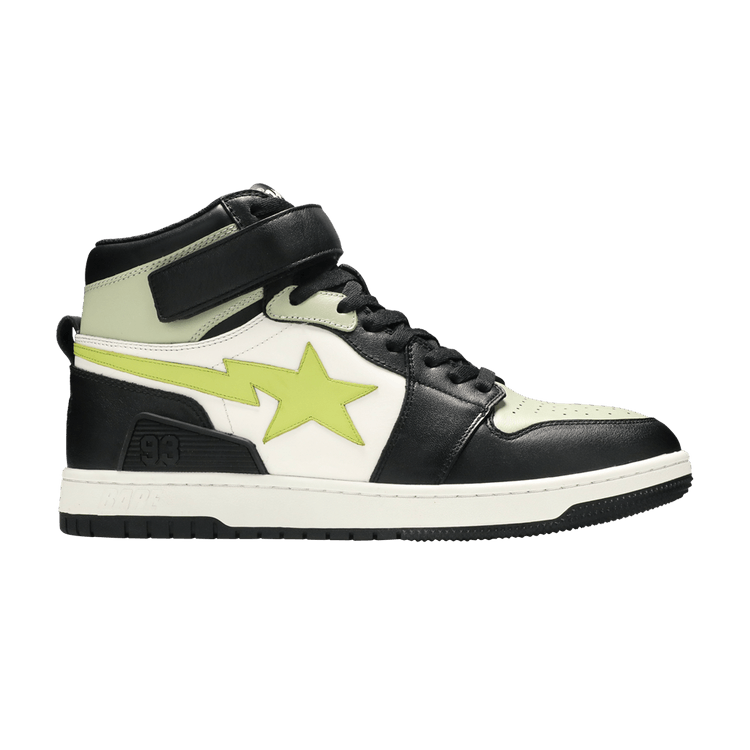 A Bathing Ape Block Sta Hi Black Lime