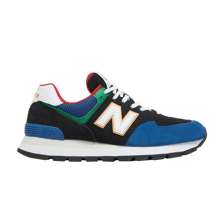 New Balance 574 Rugged Black Captain Blue – Side Kicks