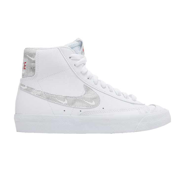 Nike Blazer Mid 77 White Logo Print (GS)